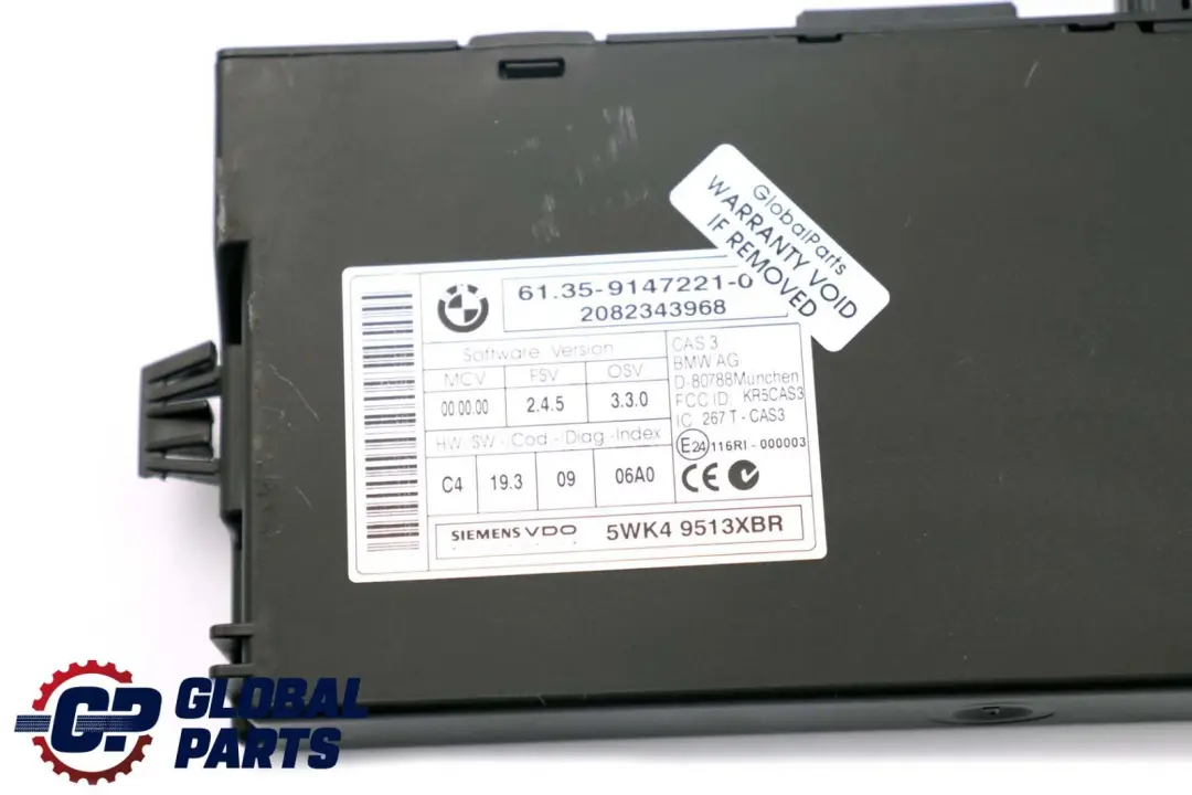 Mini Cooper S R55 R56 N14 1.6 174HP ECU Kit DME CAS3 + Key Manual - SKU 7587548-5 - Part number 7587548