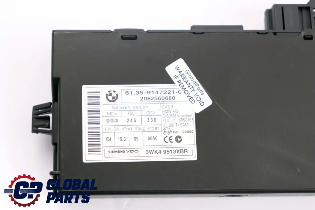 Mini R55 R56 N14 1.6 174HP ECU Kit DME CAS3 + Key Automatic - SKU 7587548-6 - Part number 7587548