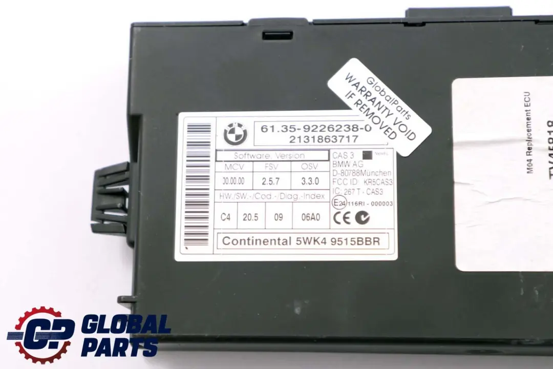 MINI Cooper R55 R56 N12 1.6 ECU Kit Steuergerät DME + CAS3 + 2 Schlüss - SKU 7588502-2 - Teilenummer 7588502