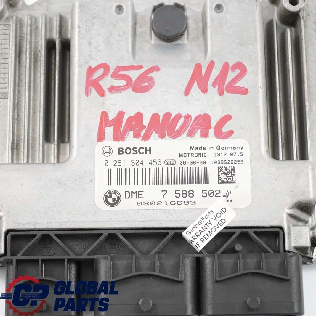 Mini Cooper One R55 R56 R57 Benzin N12 DME Steuergerät Schaltgetriebe - SKU 7588502 - Teilenummer 7588502