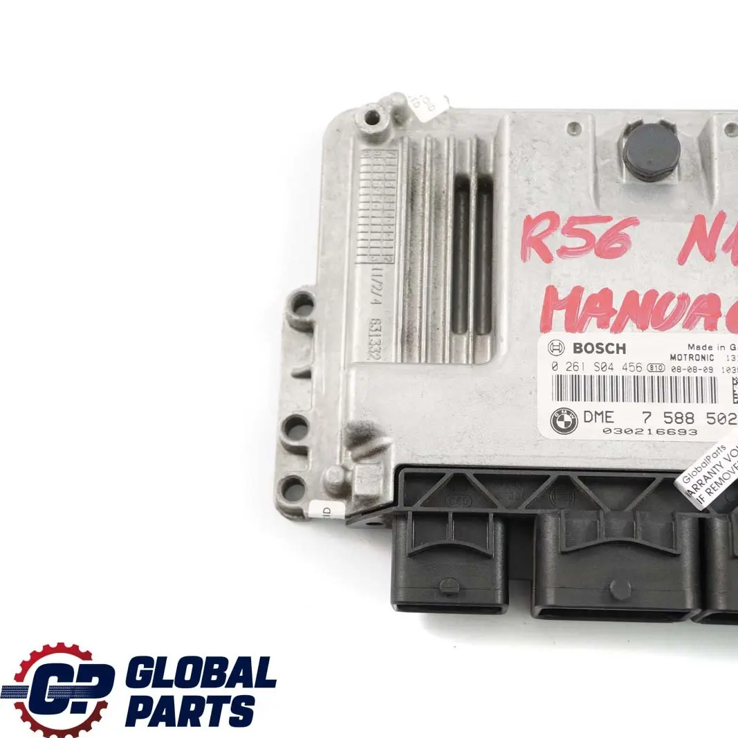 Benzin N12 DME Steuergerät Schaltgetriebe für Mini Cooper One R55 R56 R57 mit Teilenummer 7588502 Mini Cooper One R55 R56 R57 Benzin N12 DME Steuergerät Schaltgetriebe - SKU 7588502 - Teilenummer 7588502