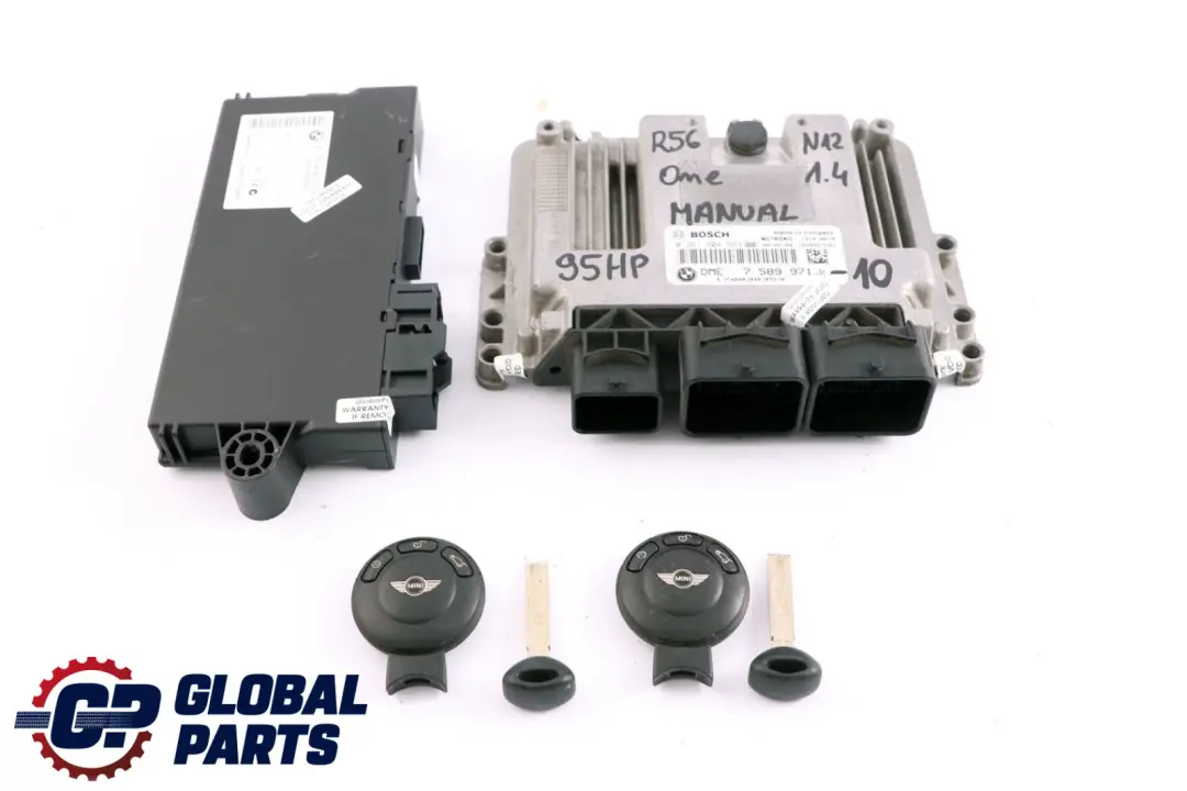 BMW Mini One R56 N12 1.4 N12B14A 95HP Petrol ECU Kit DME + CAS3 + 2 Keys - SKU 7589971-10 - Part number 7589971