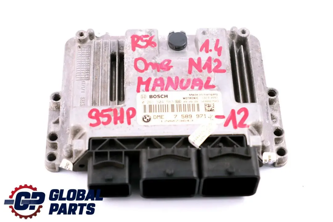 Mini One R55 R56 N12 1.4 N12B14A 95HP Petrol ECU Kit DME + CAS3 + 2 Keys - SKU 7589971-12 - Part number 7589971