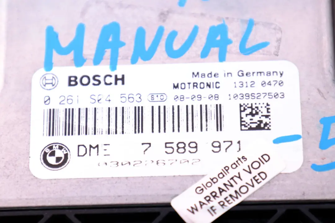 BMW Mini Cooper One R55 R56 R57 N12 DME Benzin Steuergerät Manual 1214 - SKU 7589971-5 - Teilenummer 7589971