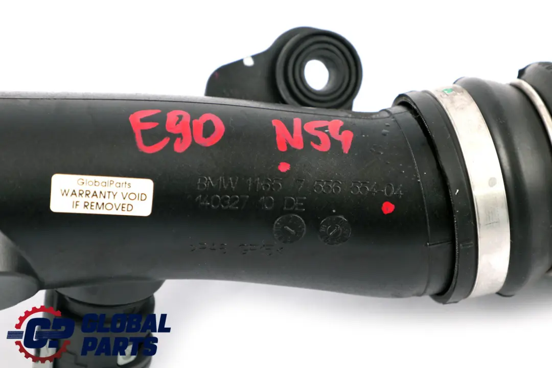 N54 335i Carica Tubo D'aria Tubo Flessibile Silenziatore 7556554 per BMW E90 E91 con numero di parte 7590306 BMW E90 E91 N54 335i Carica Tubo D'aria Tubo Flessibile Silenziatore 7556554 - SKU 7590306 - Numero di parte 7590306