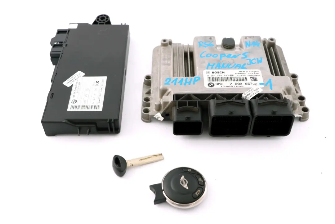 Mini Cooper S JCW R56 N14 1.6 211HP ECU Kit DME CAS3 Key Manual - SKU 7590857-1 - Part number 7590857