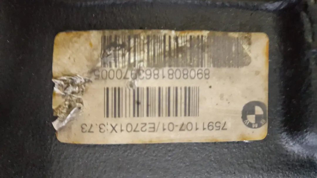 BMW E82 E88 125i N52N Dyfer Most Tylny Tył 3,73 - SKU 7591108 - Numer Części 7591108