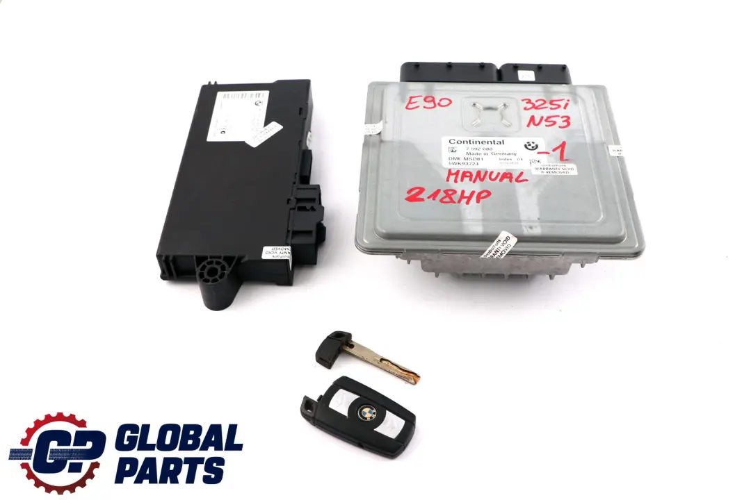 BMW 3 Series E90 E91 LCI 325i N53 218HP ECU Kit DME CAS3 Key Manual - SKU 7592080-1 - Part number 7592080