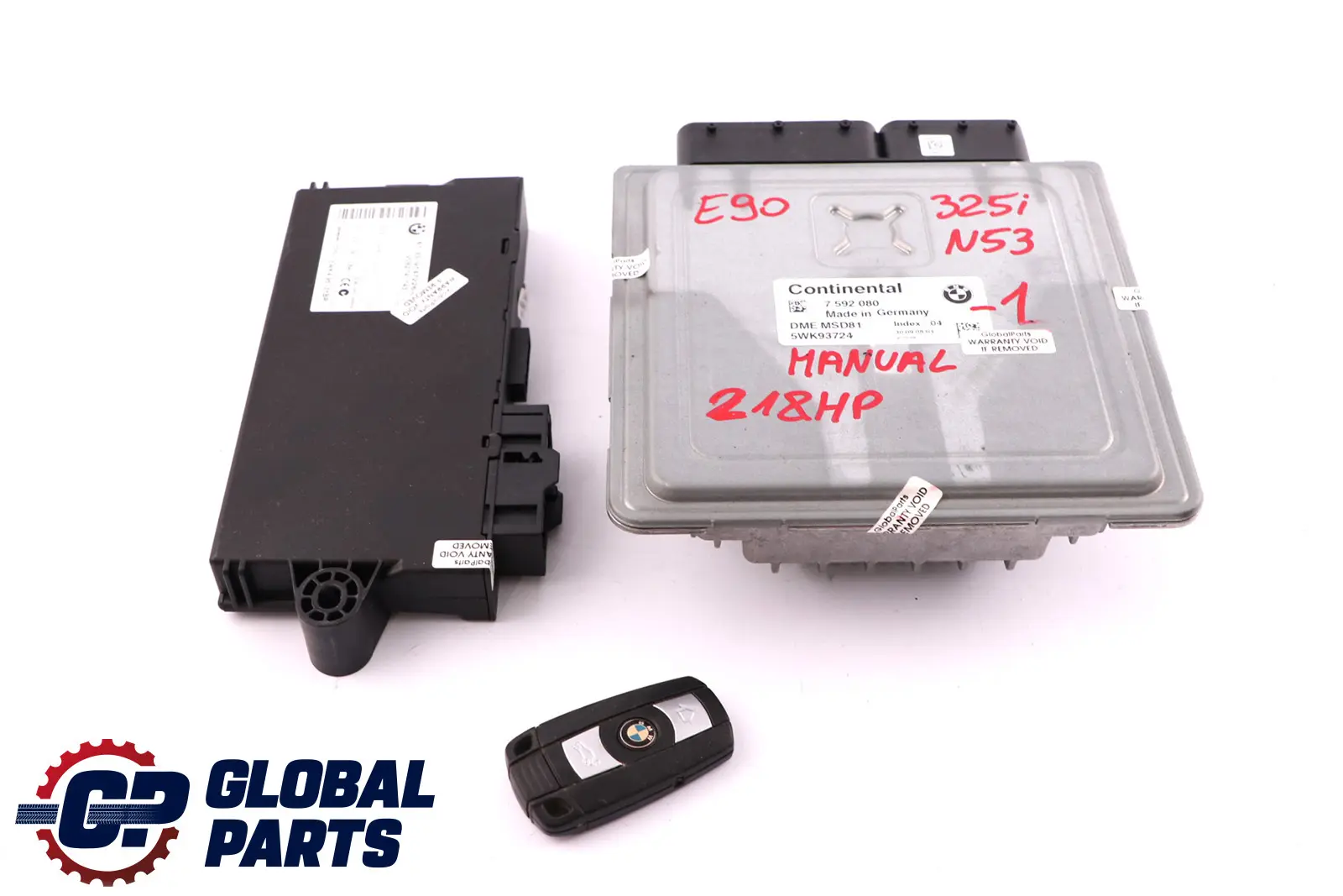 BMW 3 Serie E90 E91 LCI 325i N53 218PK ECU Kit DME CAS3 Sleutel 7592080 Manueel