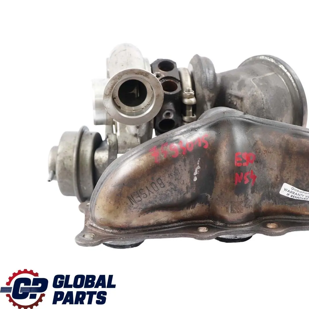 N54 Turbocharger Turbo Charger to BMW 3 E90 E91 E92 E93 335i 1 Petrol with Part number 7593015 BMW 3 E90 E91 E92 E93 335i 1 Petrol N54 Turbocharger Turbo Charger - SKU 7593015-1 - Part number 7593015