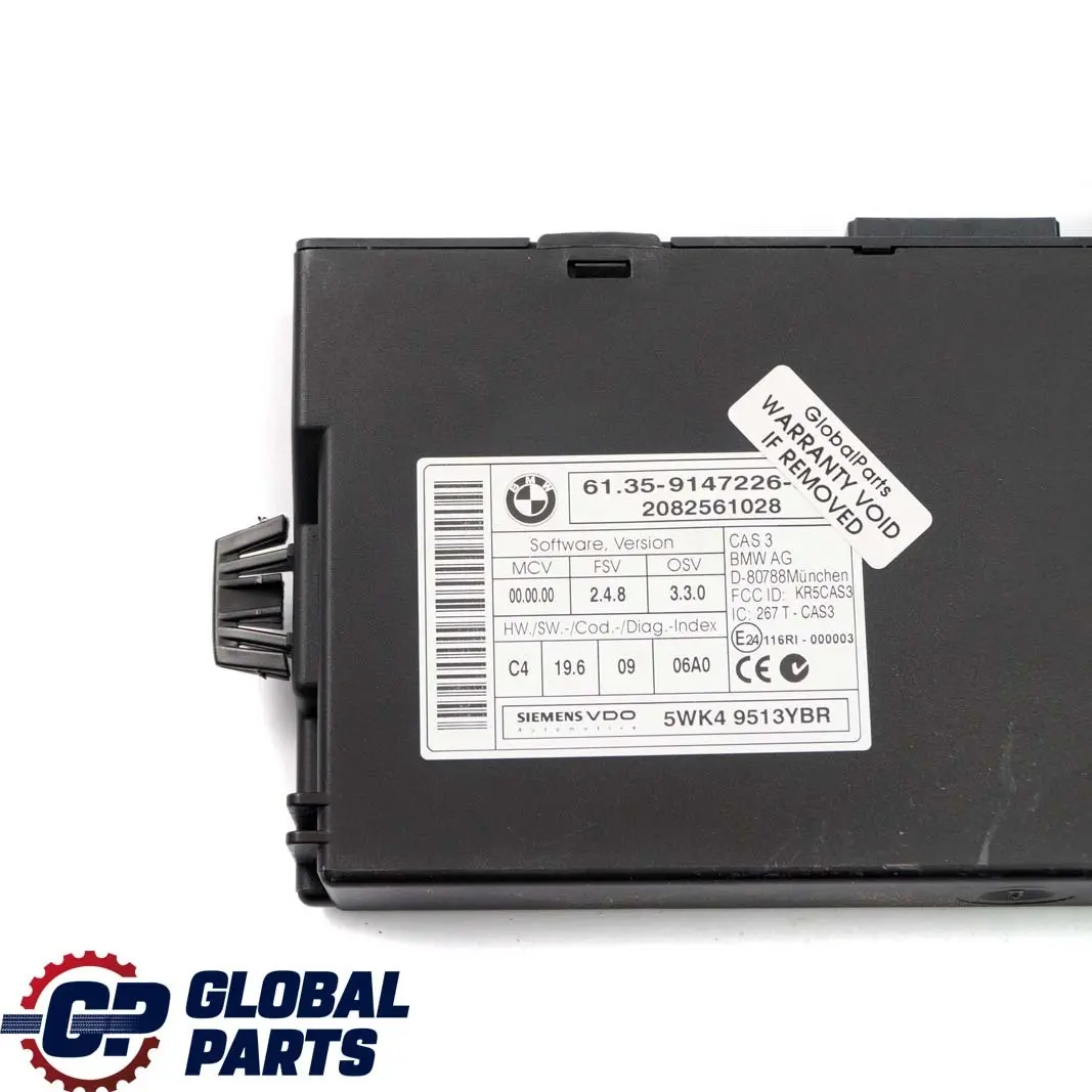 BMW E87 LCI E90 N43 118i 318i Petrol ECU Kit DME CAS3 + 2 Keys Automat - SKU 7595179-4 - Part number 7595179