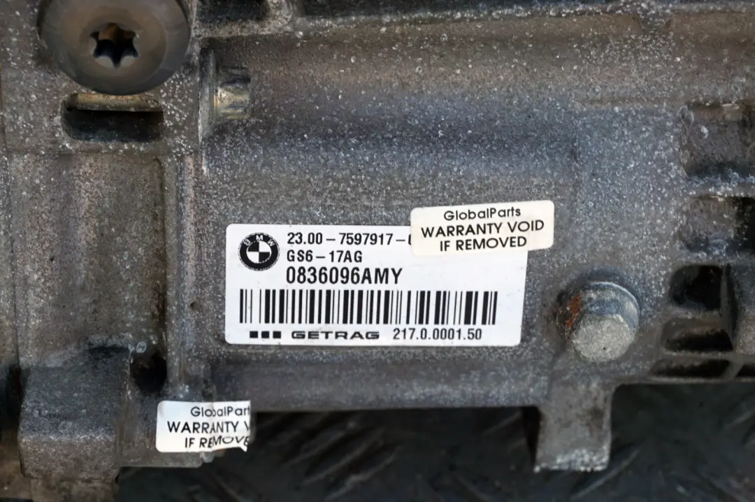 Caja Cambios Manual Start / Stop GARANTIA para BMW F20 116i 118i 120i F30 316i N13 con número de pieza 7597917 BMW F20 116i 118i 120i F30 316i N13 Caja Cambios Manual Start / Stop GARANTIA - SKU 7597917 - Número de pieza 7597917