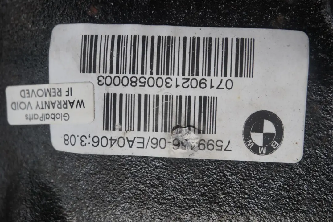 Diferencial trasero 3,08 Ratio Automatico GARANTIA para BMW F20 F21 F22 F30 con número de pieza 7599466 BMW F20 F21 F22 F30 Diferencial trasero 3,08 Ratio Automatico GARANTIA - SKU 7599466-1 - Número de pieza 7599466