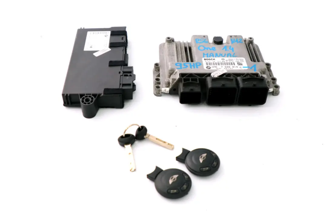 BMW Mini One R56 Petrol N12 1.4 N12B14A 95HP ECU Kit DME + CAS3 + 2 Keys - SKU 7600019-1 - Part number 7600019