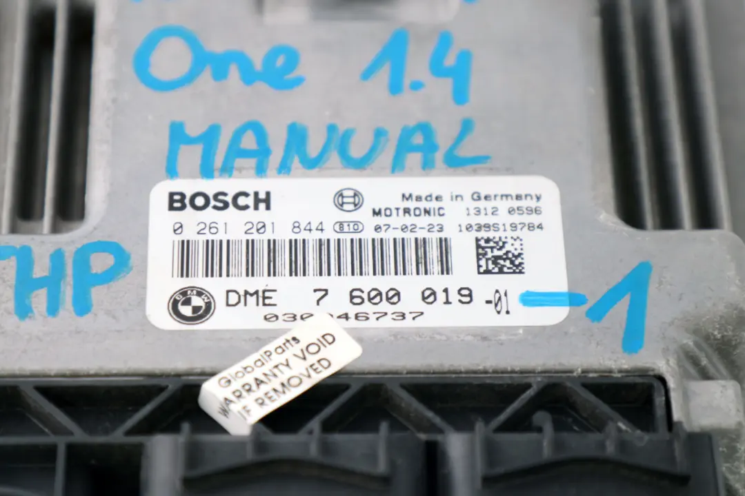 BMW Mini One R56 Petrol N12 1.4 N12B14A 95HP ECU Kit DME + CAS3 + 2 Keys - SKU 7600019-1 - Part number 7600019