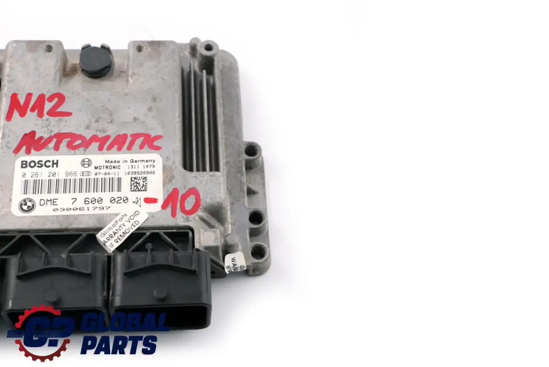 Mini Cooper R55 R56 N12 DME Petrol Engine Control Unit ECU Automatic - SKU 7600020-10 - Part number 7600020