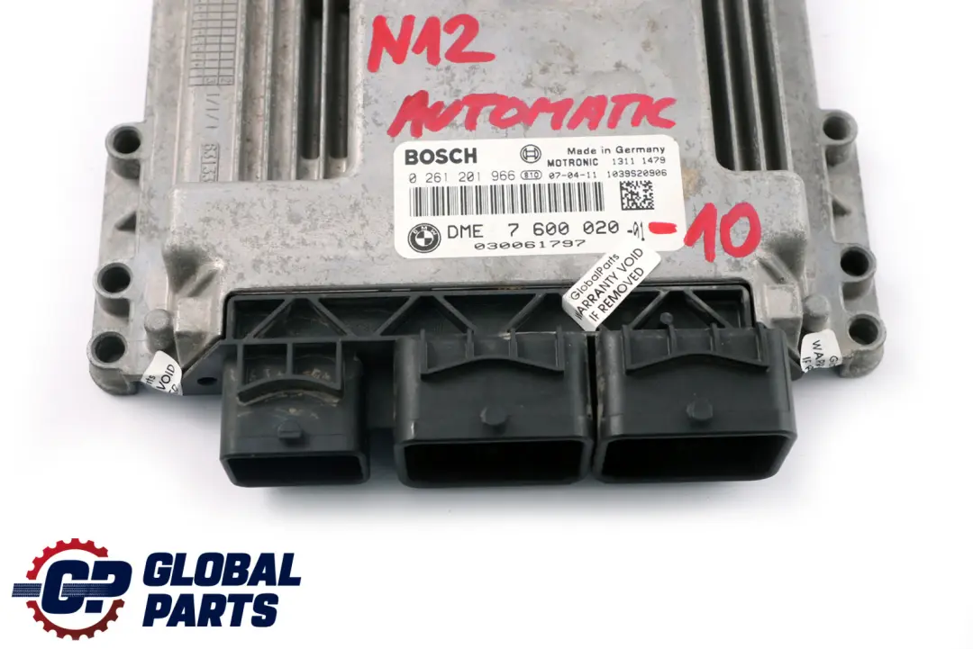 Mini Cooper R55 R56 R57 Motor N12 DME Benzin Steuergerät DME Automatik - SKU 7600020-10 - Teilenummer 7600020