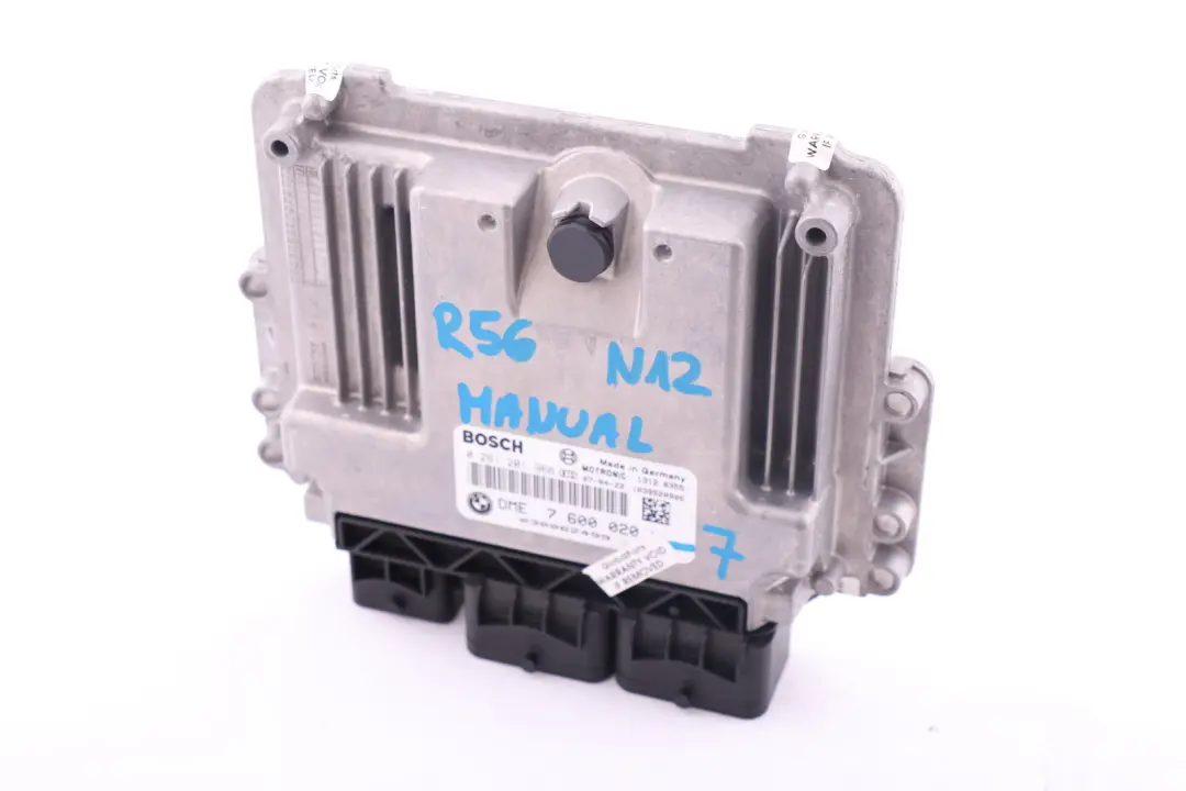 DME Unite de Controle Moteur a Essence ECU pour Mini Cooper R55 R56 R57 N12 à propos du numéro de pièce 7600020 Mini Cooper R55 R56 R57 N12 DME Unite de Controle Moteur a Essence ECU - SKU 7600020-7 - Numéro de pièce 7600020