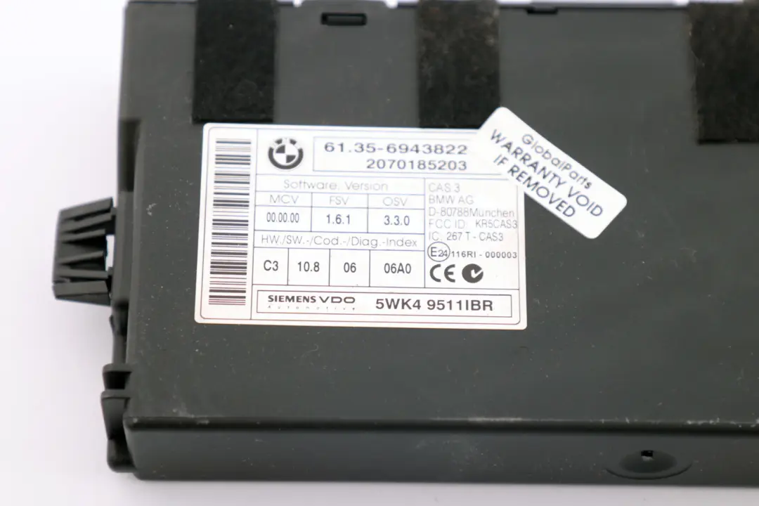 BMW Mini Cooper 9 R55 R56 R57 N12 1.6 ECU Kit DME CAS 3 Key - SKU 7600020-9 - Part number 7600020