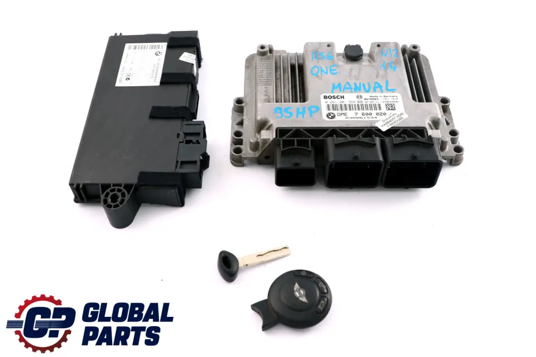 Mini One R55 R56 N12 1.4 ECU Kit Grundsteuergerät DME CAS3 Schlüss - SKU 7600020 - Teilenummer 7600020