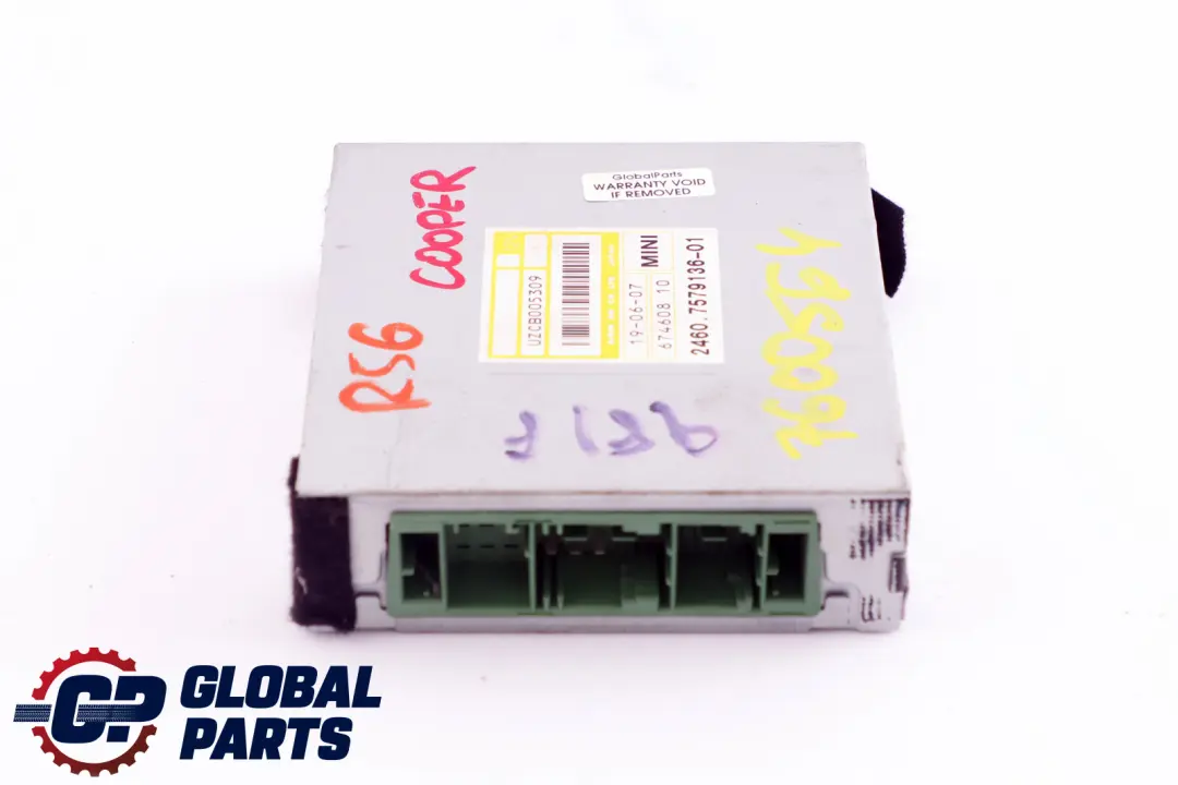 Automatikgetriebe TCU ECU Steuergerät EGS Modul 7579136 für BMW Mini R56 mit Teilenummer 7600572 BMW Mini R56 Automatikgetriebe TCU ECU Steuergerät EGS Modul 7579136 - SKU 7600564 - Teilenummer 7600572