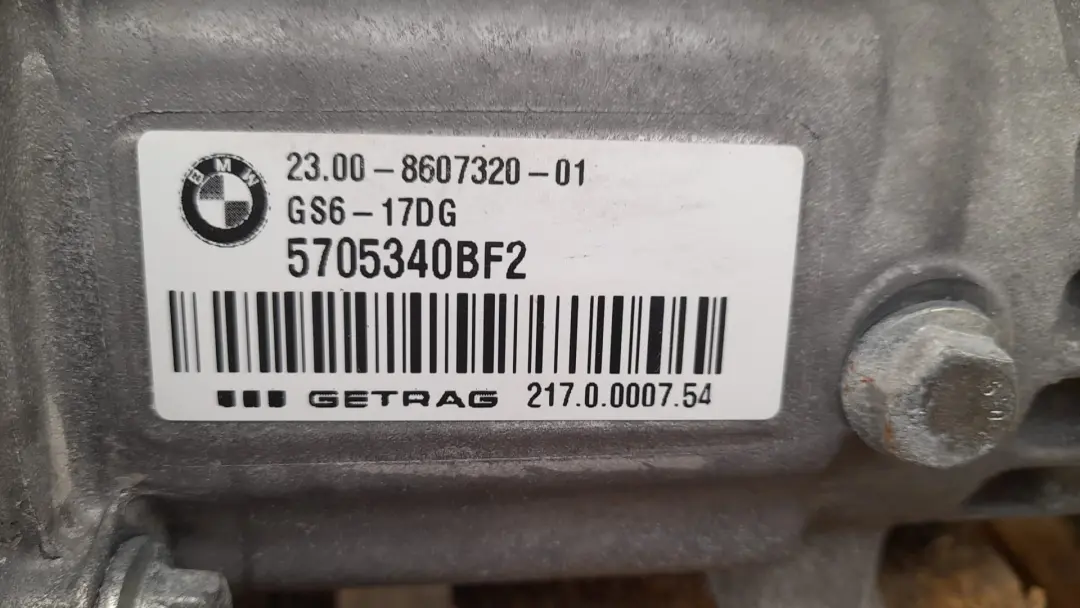 BMW F20 F21 F30 F31 118d 318d N47N Skrzynia Biegów - SKU 7600988 - Numer Części 7600988