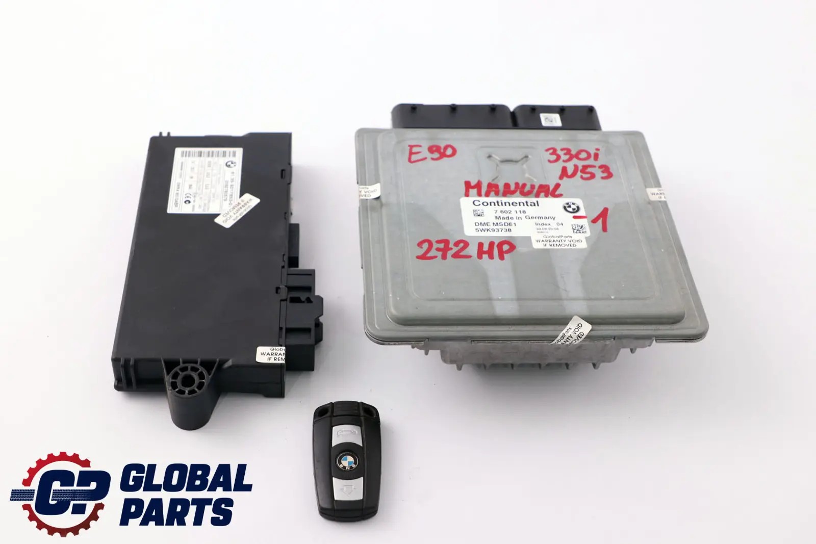 BMW E60 LCI E90 E91 330i 530i N53 272HP ECU Kit DME CAS3   Key 7602118 Manual