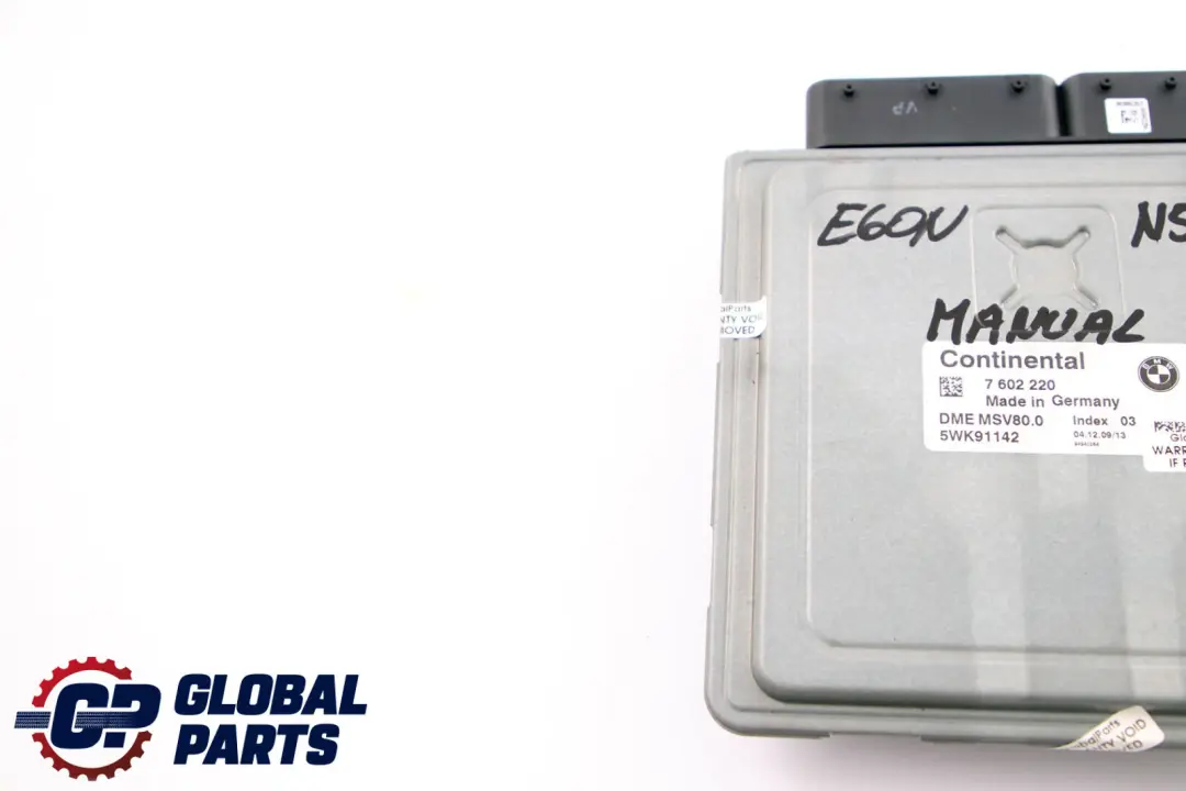 N52N ECU Engine Control Unit 5WK91142 DME to BMW E60 E61 E63 LCI Petrol with Part number 7602220 BMW E60 E61 E63 LCI Petrol N52N ECU Engine Control Unit 5WK91142 DME - SKU 7602220 - Part number 7602220