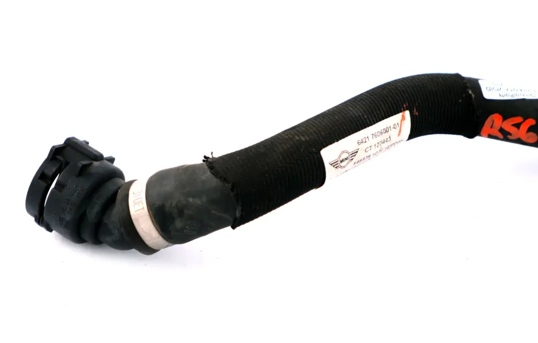 Mini R55 R56 R57 LCI Engine Inlet Heater Radiator Hose - SKU 7606001 - Part number 7606001