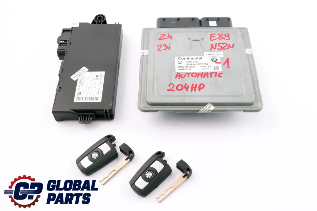 BMW Z4 Series E89 Roadster 23i N52N 204HP ECU Kit DME CAS3 Key Automatic - SKU 7609656-1 - Part number 7609656