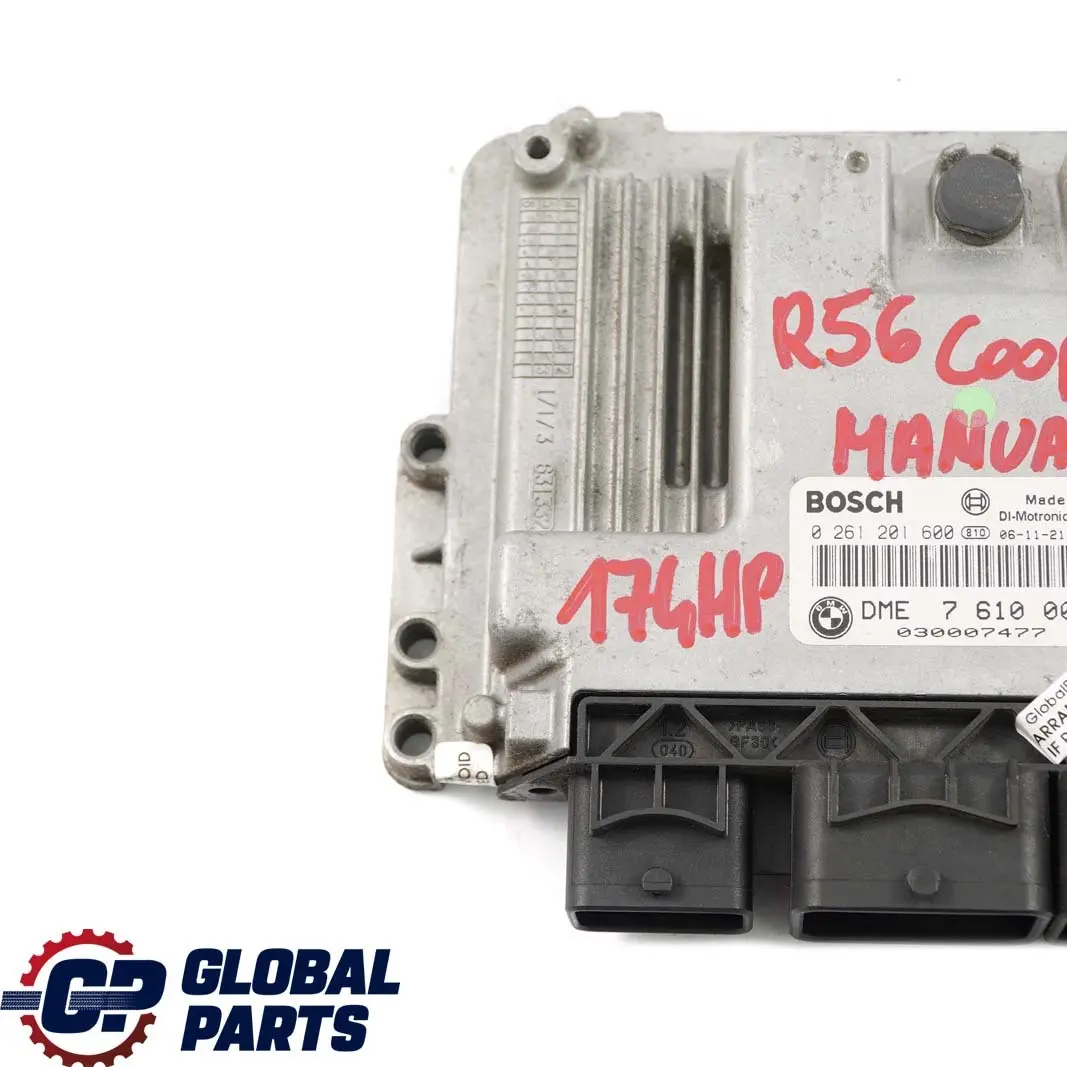 Mini Cooper S R55 R56 R57 N14 1.6 Motor Steuergerät DME Schaltgetriebe - SKU 7610009 - Teilenummer 7610009