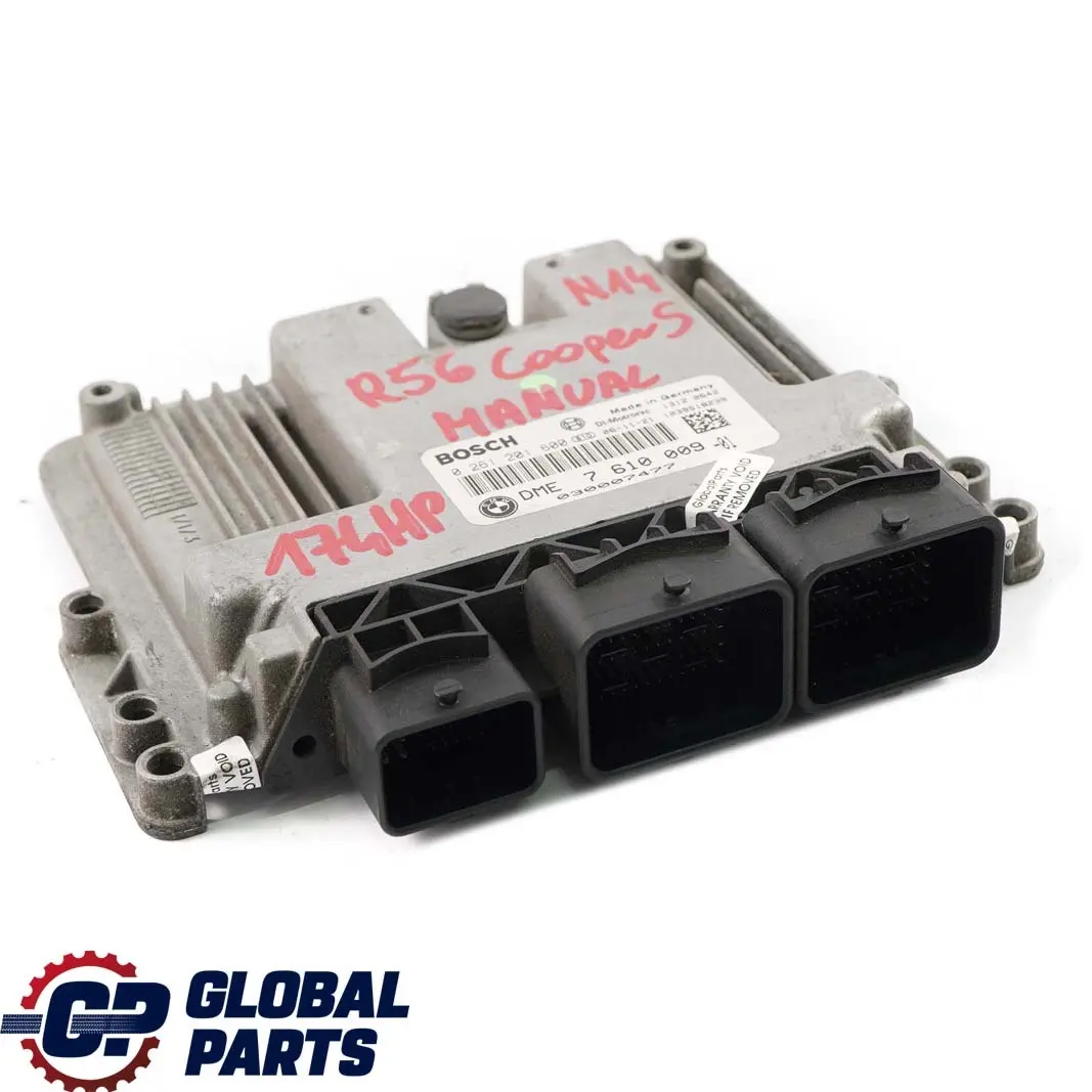 Mini Cooper S R55 R56 R57 N14 1.6 ECU Engine Control Unit DME Manual - SKU 7610009 - Part number 7610009