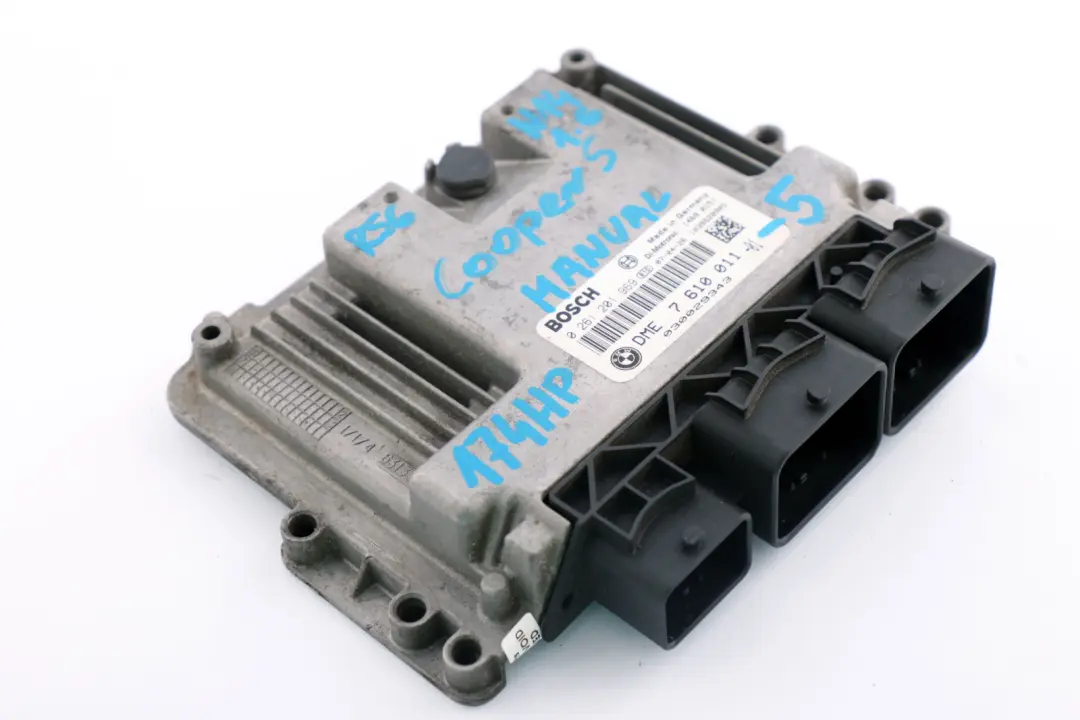 Mini S R55 R56 N14 1.6 ECU Moteur Control DME Boîte vitesses manuelle - SKU 7610011-5 - Numéro de pièce 7610011