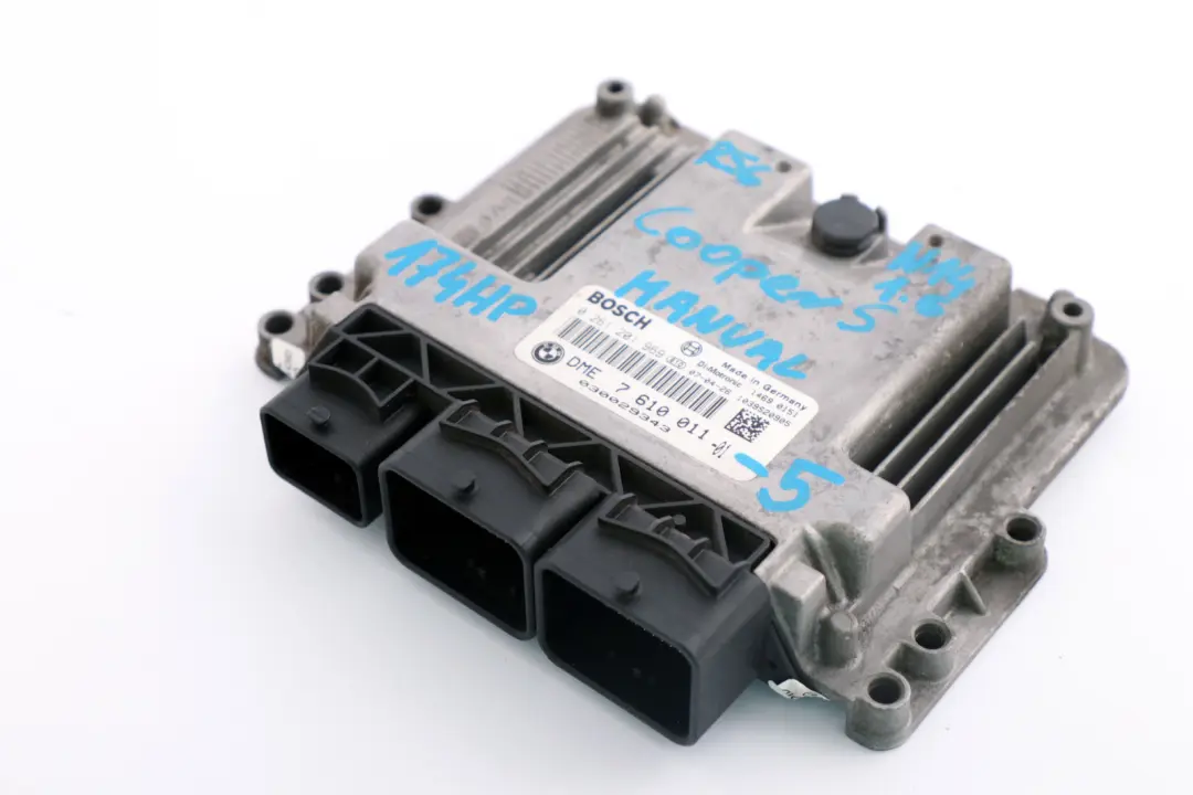 Mini S R55 R56 N14 1.6 ECU Moteur Control DME Boîte vitesses manuelle - SKU 7610011-5 - Numéro de pièce 7610011