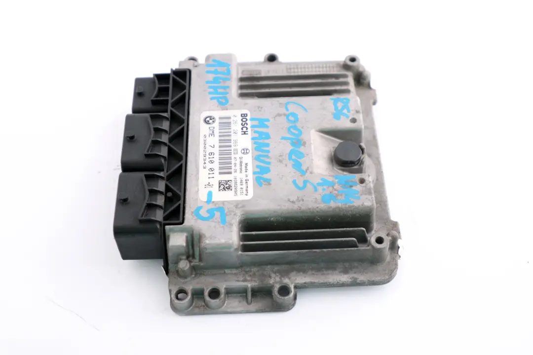 Mini S R55 R56 N14 1.6 ECU Moteur Control DME Boîte vitesses manuelle - SKU 7610011-5 - Numéro de pièce 7610011