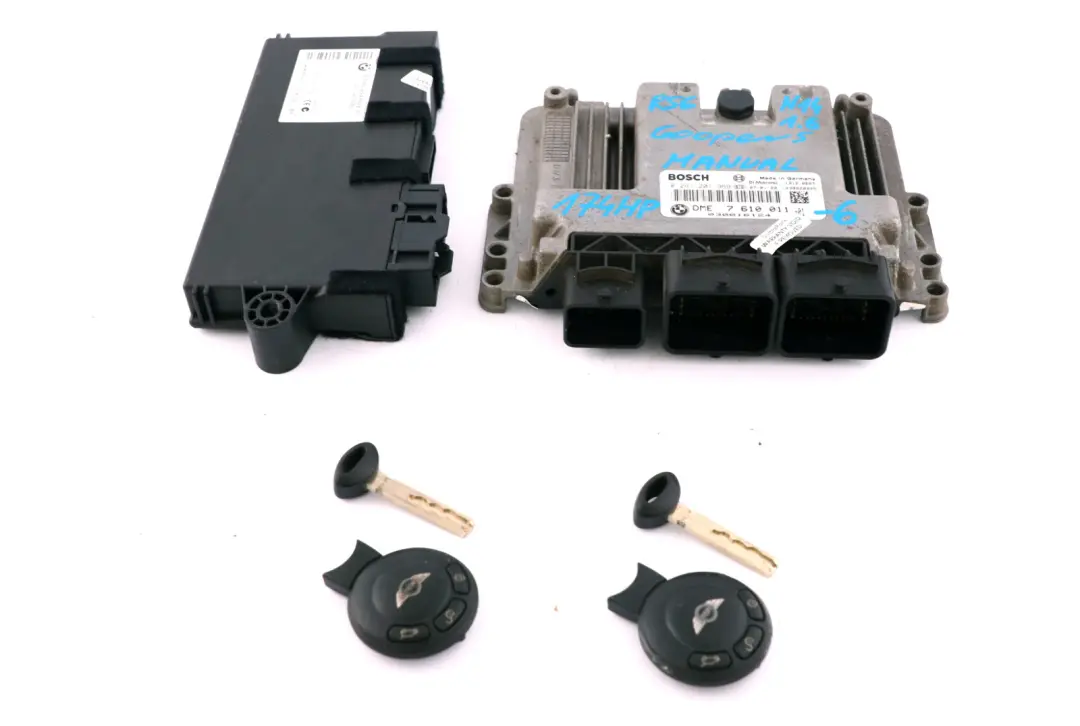 Mini Cooper S R55 R56 N14 1.6 174HP ECU Kit DME CAS3 + 2 Keys Manual - SKU 7610011-6 - Part number 7610011