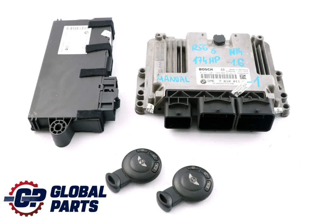 ECU Kit DME CAS 3 Key Manual to BMW Mini Cooper S 1 R55 R56 R57 N14 1.6 with Part number 7610011 BMW Mini Cooper S 1 R55 R56 R57 N14 1.6 ECU Kit DME CAS 3 Key Manual - SKU 7610011 - Part number 7610011