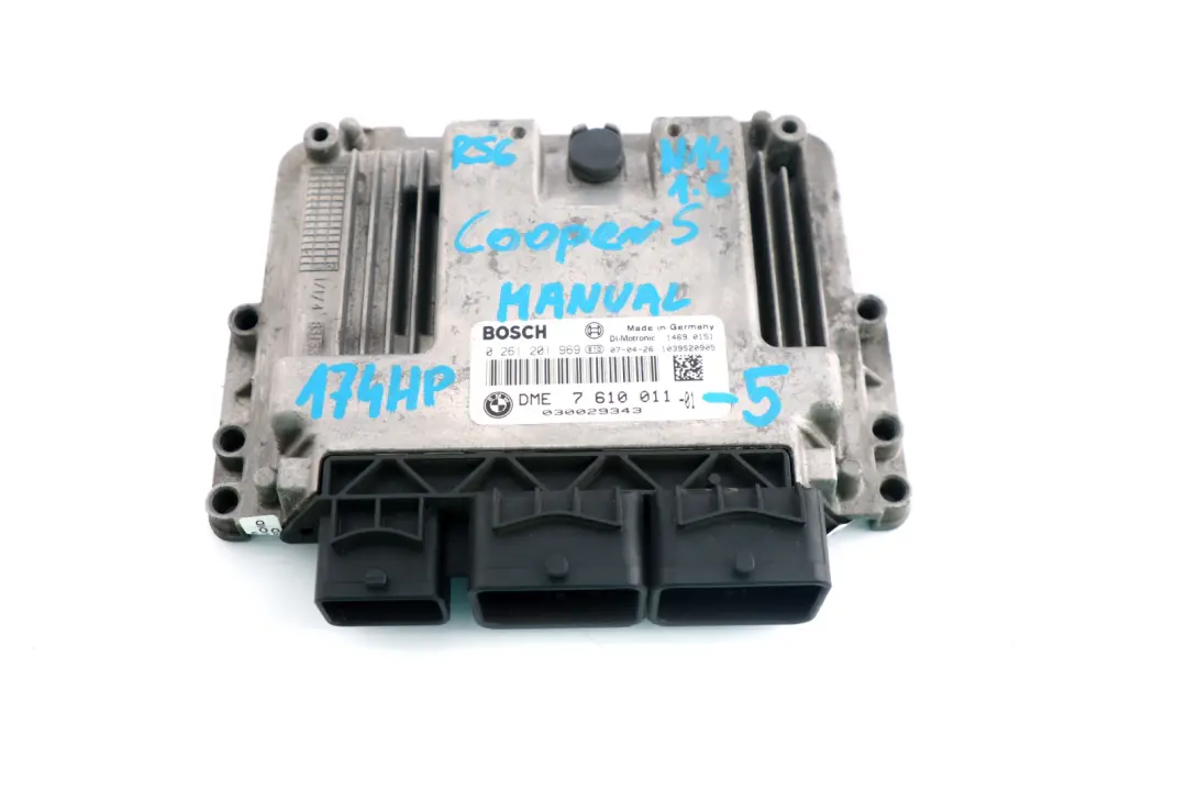 Kit Centralina DME CAS 3 Chiavi Manuale per Mini Cooper S R55 R56 N14 1.6 con numero di parte 7610011 Mini Cooper S R55 R56 N14 1.6 Kit Centralina DME CAS 3 Chiavi Manuale - SKU 7610011 - Numero di parte 7610011