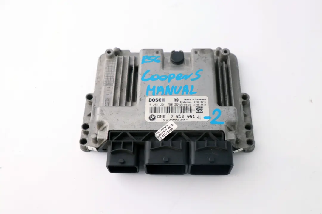 BMW Mini Cooper S R55 R56 R57 N14 1.6 ECU Basic Control Unit DME Manual - SKU 7610081-2 - Part number 7610081