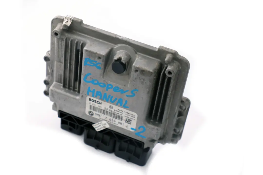 ECU Unidad Control Básica DME Manual para Mini Cooper S R55 R56 R57 N14 1.6 con número de pieza 7610081 Mini Cooper S R55 R56 R57 N14 1.6 ECU Unidad Control Básica DME Manual - SKU 7610081-2 - Número de pieza 7610081