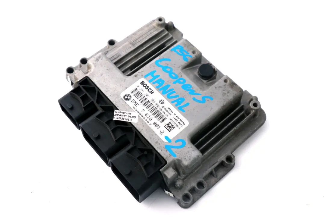 BMW Mini Cooper S R55 R56 R57 N14 1.6 ECU Basic Control Unit DME Manual - SKU 7610081-2 - Part number 7610081