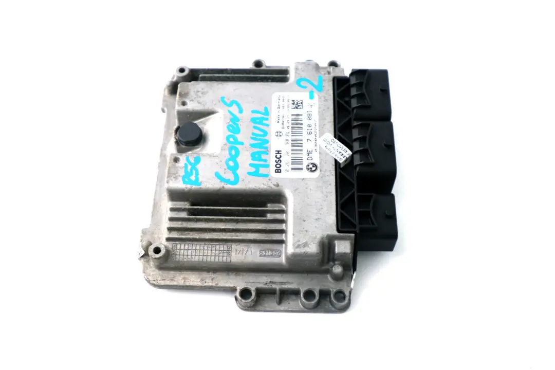 BMW Mini Cooper S R55 R56 R57 N14 1.6 ECU Basic Control Unit DME Manual - SKU 7610081-2 - Part number 7610081