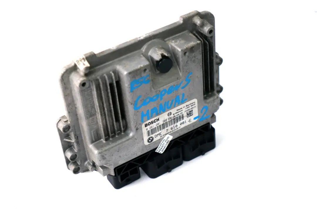 ECU Unidad Control Básica DME Manual para Mini Cooper S R55 R56 R57 N14 1.6 con número de pieza 7610081 Mini Cooper S R55 R56 R57 N14 1.6 ECU Unidad Control Básica DME Manual - SKU 7610081-2 - Número de pieza 7610081