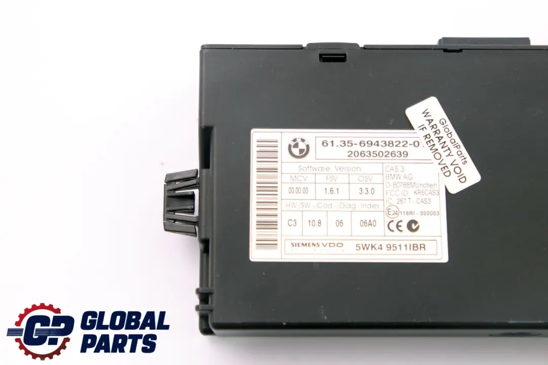 BMW Mini Cooper S R56 N14 1.6 174HP ECU Kit DME CAS3 + Key Manual - SKU 7610081-3 - Part number 7610081