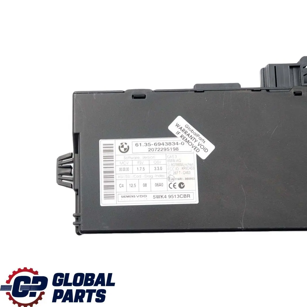 BMW E60 E90 E91 LCI 325i 525i N53 218PS Steuergerät DME CAS3 + Schlüss - SKU 7612455-2 - Teilenummer 7612455