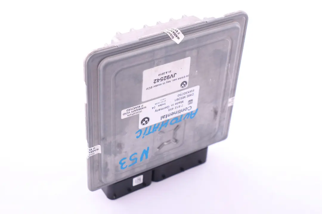 DME Petrol N53 Engine Control Unit ECU Automatic to BMW 3 5 Series E60 E90 with Part number 7612455 BMW 3 5 Series E60 E90 DME Petrol N53 Engine Control Unit ECU Automatic - SKU 7612455 - Part number 7612455