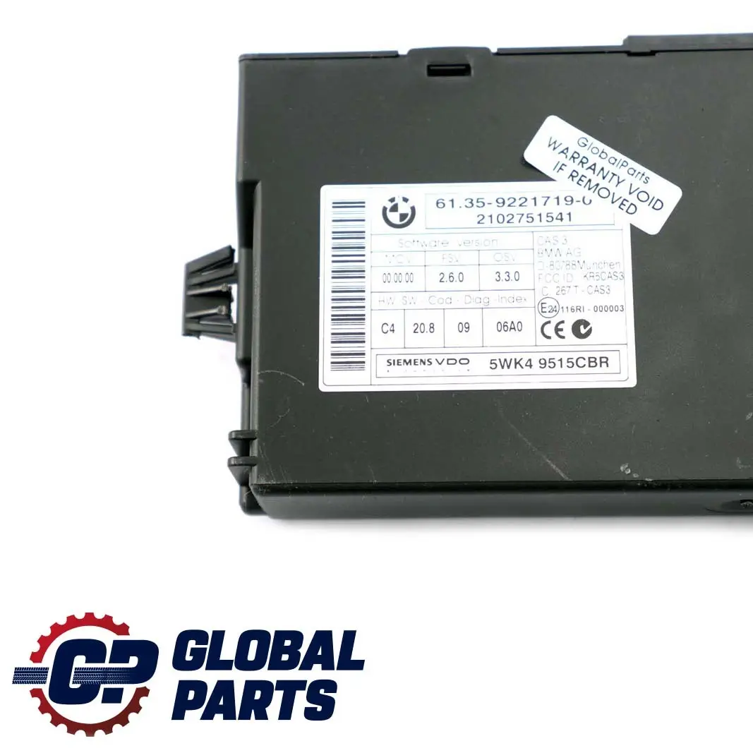 ECU Kit DME + CAS 3 + Key Mini Cooper R56 LCI R60 N16 1.6 Petrol Engine - SKU 7615981-1 - Part number 7615981