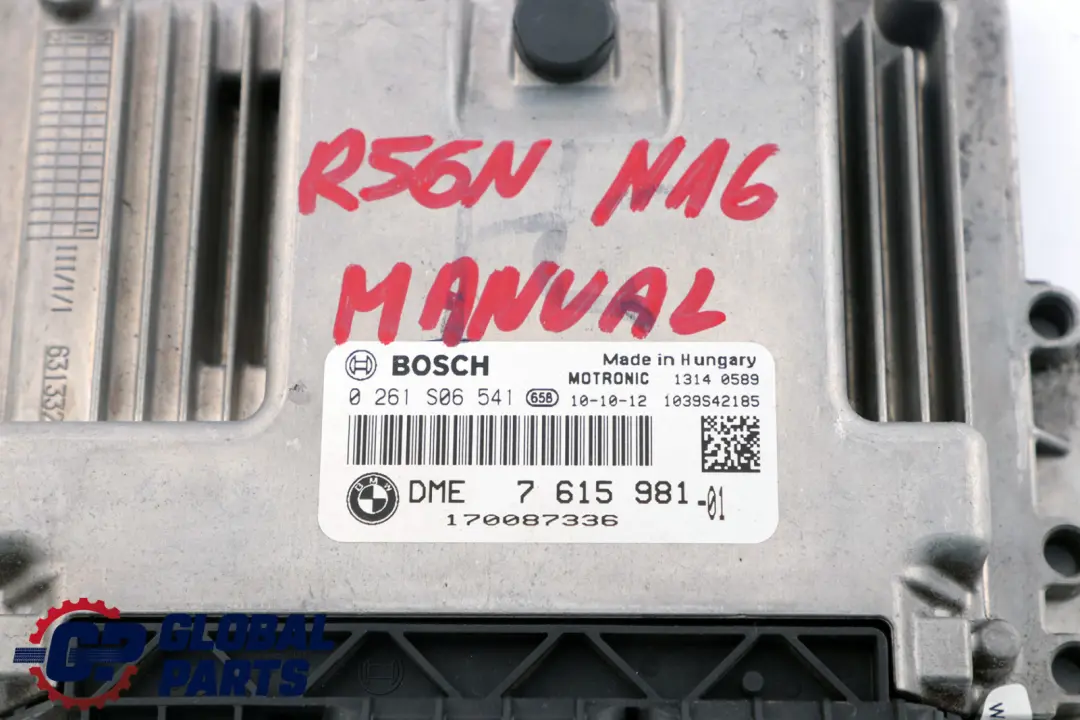 DME Engine Control Unit ECU to BMW Mini Cooper R56 LCI R60 R61 Petrol N16 with Part number 7615981 BMW Mini Cooper R56 LCI R60 R61 Petrol N16 DME Engine Control Unit ECU - SKU 7615981 - Part number 7615981