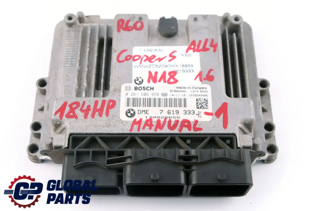 184PS Steuergerät DME CAS3 Schlüsse für Mini Cooper S R55 R56 LCI N18 1.6 mit Teilenummer 7619333 Mini Cooper S R55 R56 LCI N18 1.6 184PS Steuergerät DME CAS3 Schlüsse - SKU 7619333-1 - Teilenummer 7619333