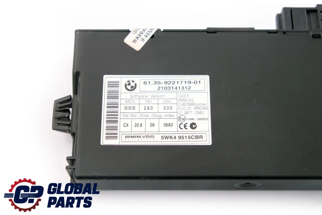 Mini Cooper S R55 R56 LCI N18 1.6 184PS Steuergerät DME CAS3 Schlüsse - SKU 7619333-1 - Teilenummer 7619333